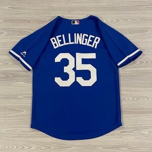 Majestic Authentic Cody Bellinger #35 LA Dodgers Jersey Blue Youth Size Medium